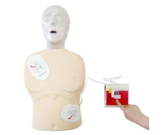 First Aid CPR AED Trainer Automated External Defibrillator Simulator Italian