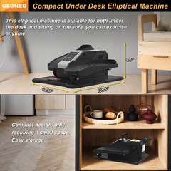 Under Desk Elliptical Machine for Seniors, Electric, Quiet, 12 Speeds