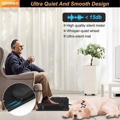Under Desk Elliptical Machine for Seniors, Electric, Quiet, 12 Speeds