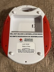 American Red Cross AED Trainer Training Practice Device English & Spanish WORKS