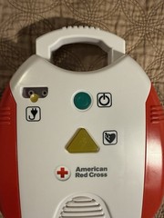 American Red Cross AED Trainer Training Practice Device English & Spanish WORKS